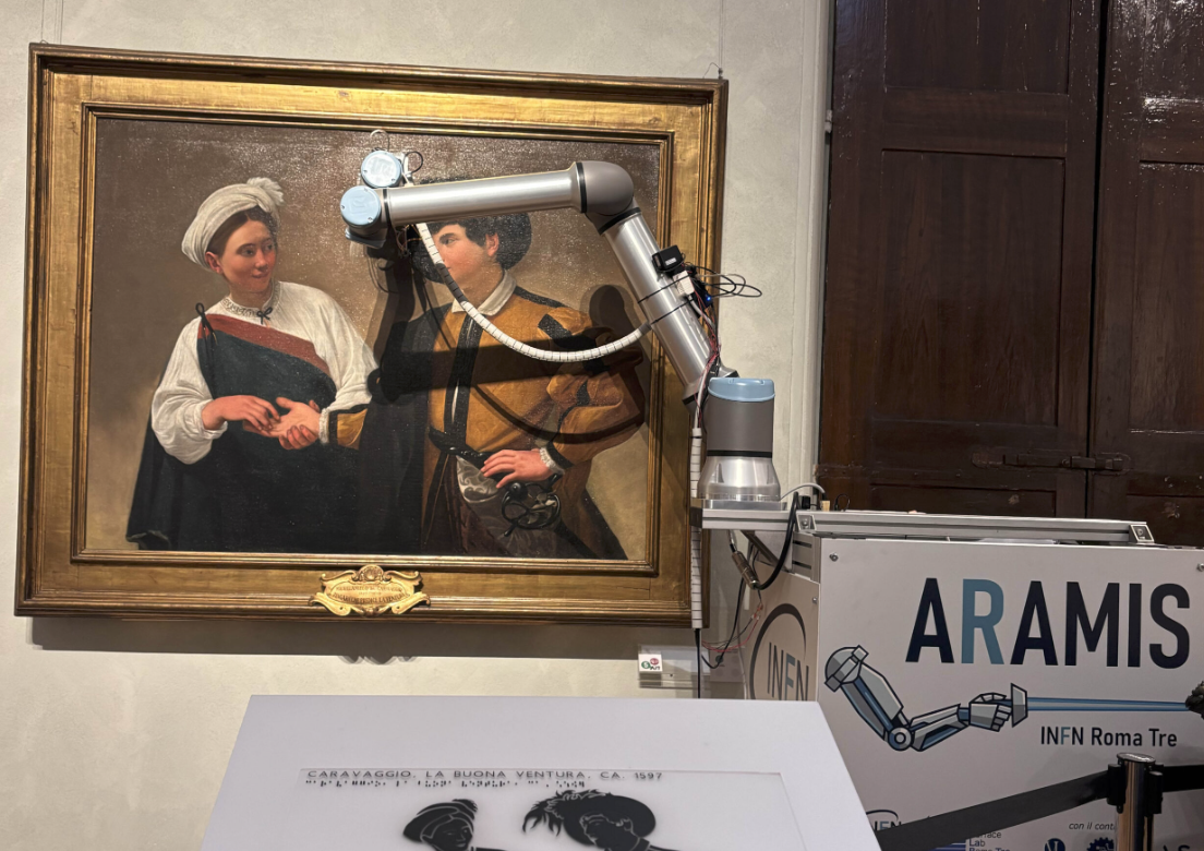 Il LABAS studia la Buona Ventura di Caravaggio con un braccio robotico