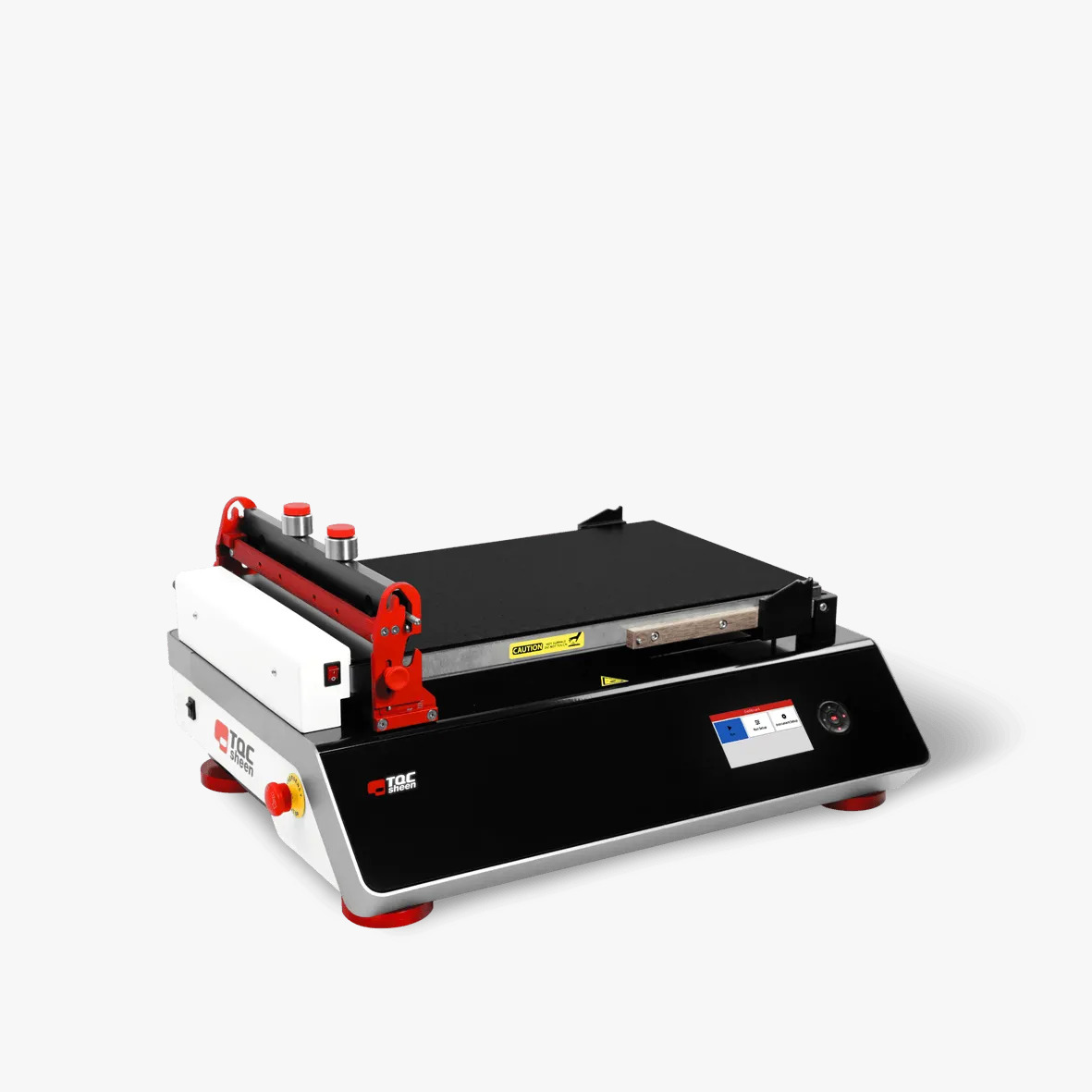 TQC Automatic Film Applicator con piano riscaldato e vuoto perforato