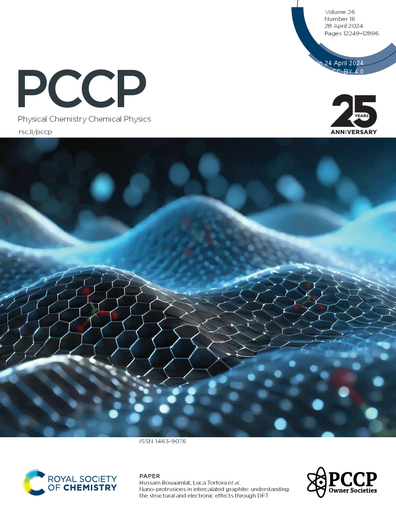 Copertina Physical Chemistry Chemical Physics 2024