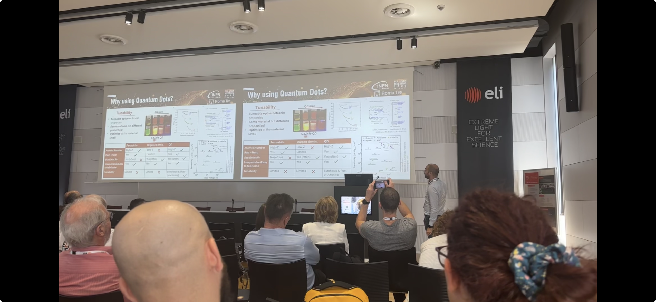 Il LABAS all’ELI User Meeting 2026: quantum dots per la rivelazione di radiazioni ionizzanti